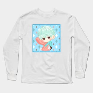 BTS KPOP SUGA CUTE CHIBI CHARACTER Long Sleeve T-Shirt